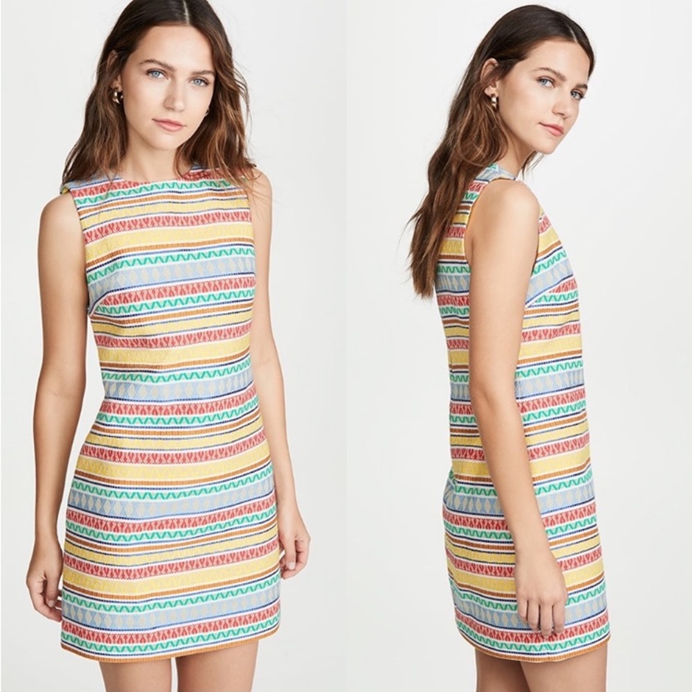 Alice + Olivia Coley Multicolored Dress Size 10